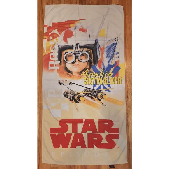 Vintage Star Wars Episode 1 Beach Towels Lot Of 2 Anakin Skywalker & Darth Maul - Picture 3 of 7